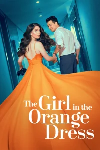 La chica del vestido naranja