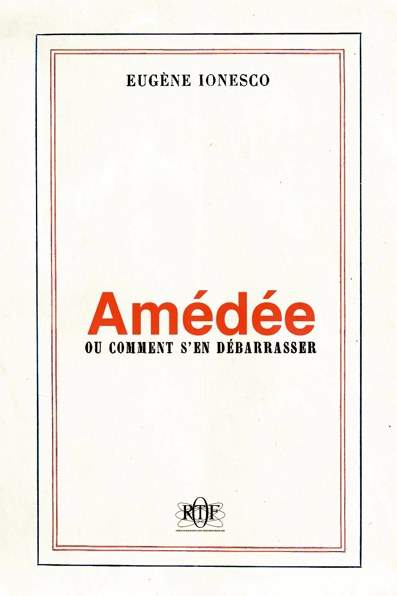 Amédée ou comment s'en débarrasser