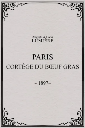 Paris, cortège du bœuf gras (char du prince du carnaval)