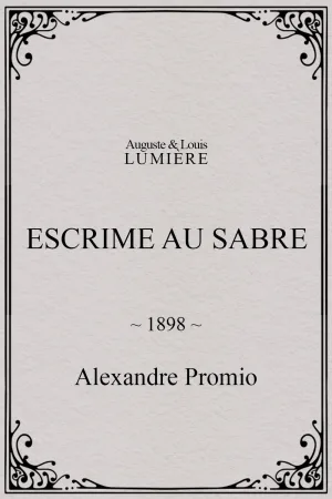Escrime au sabre