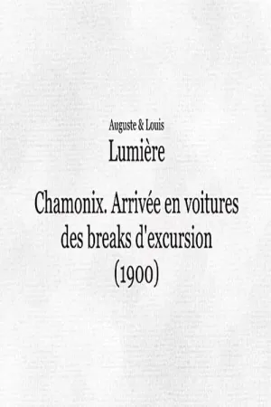 Chamonix: Arrivée en voitures des breaks d'excursion