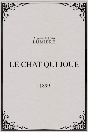 Le chat qui joue