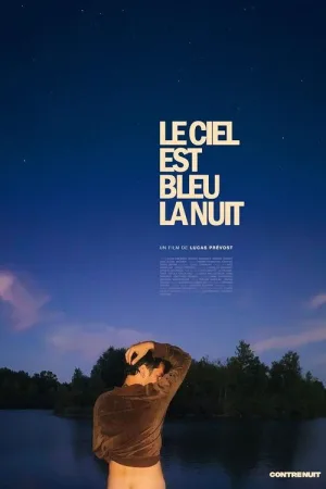 آسمان شب آبی است