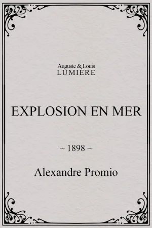 Explosion en mer