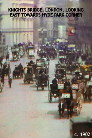 Watch and download Knights Bridge, London, Looking East Towards Hyde Park Corner online (2012)