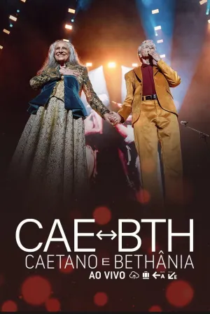 Caetano e Bethânia Ao Vivo - Poster