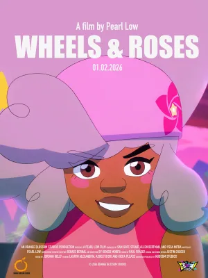 WHEELS & ROSES - Poster