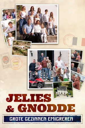 Jelies & Gnodde: Grote Gezinnen Emigreren - Poster